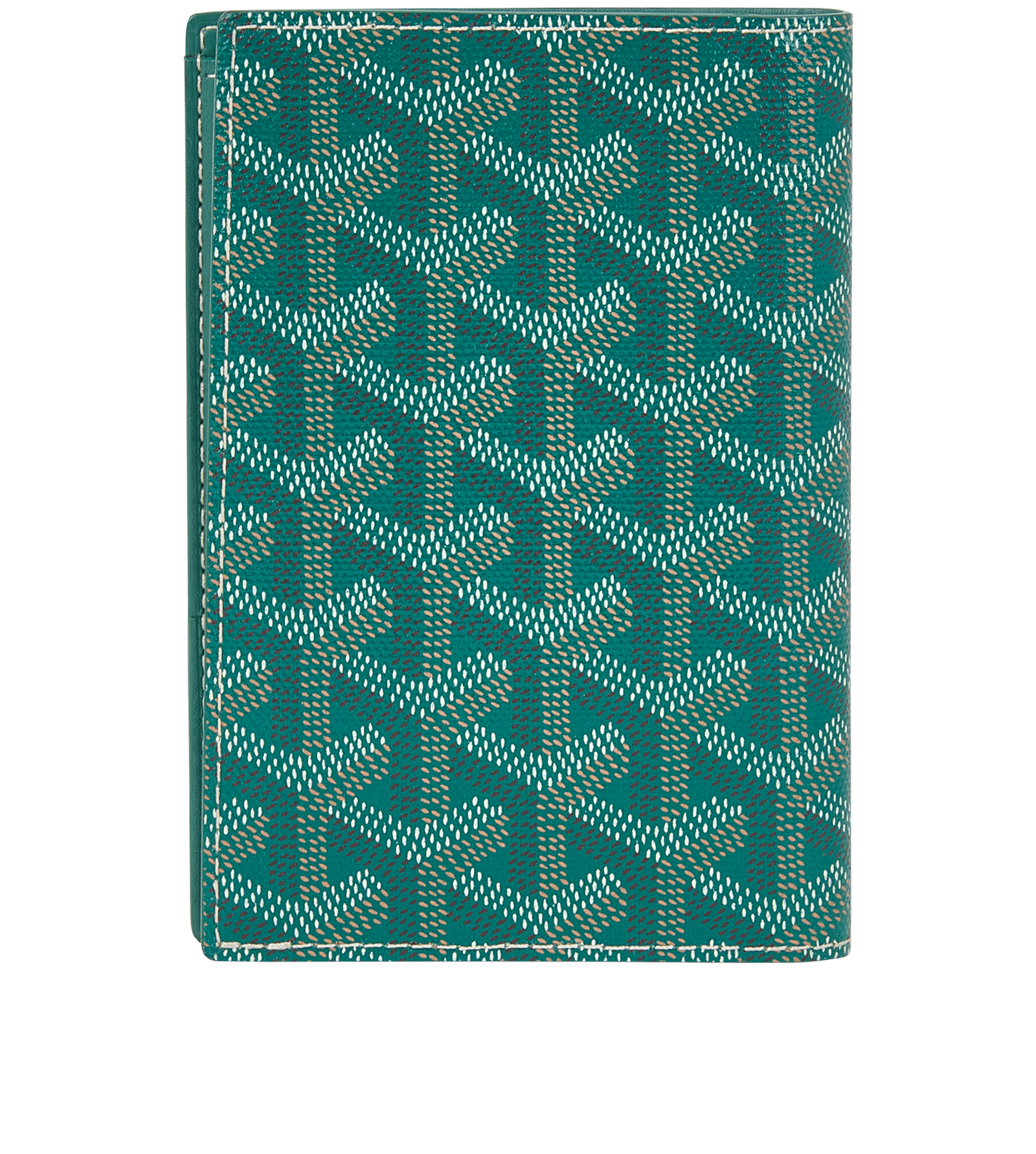 Goyard Passport Cover, &pound;290, Accessories, Green, Canvas, Back view